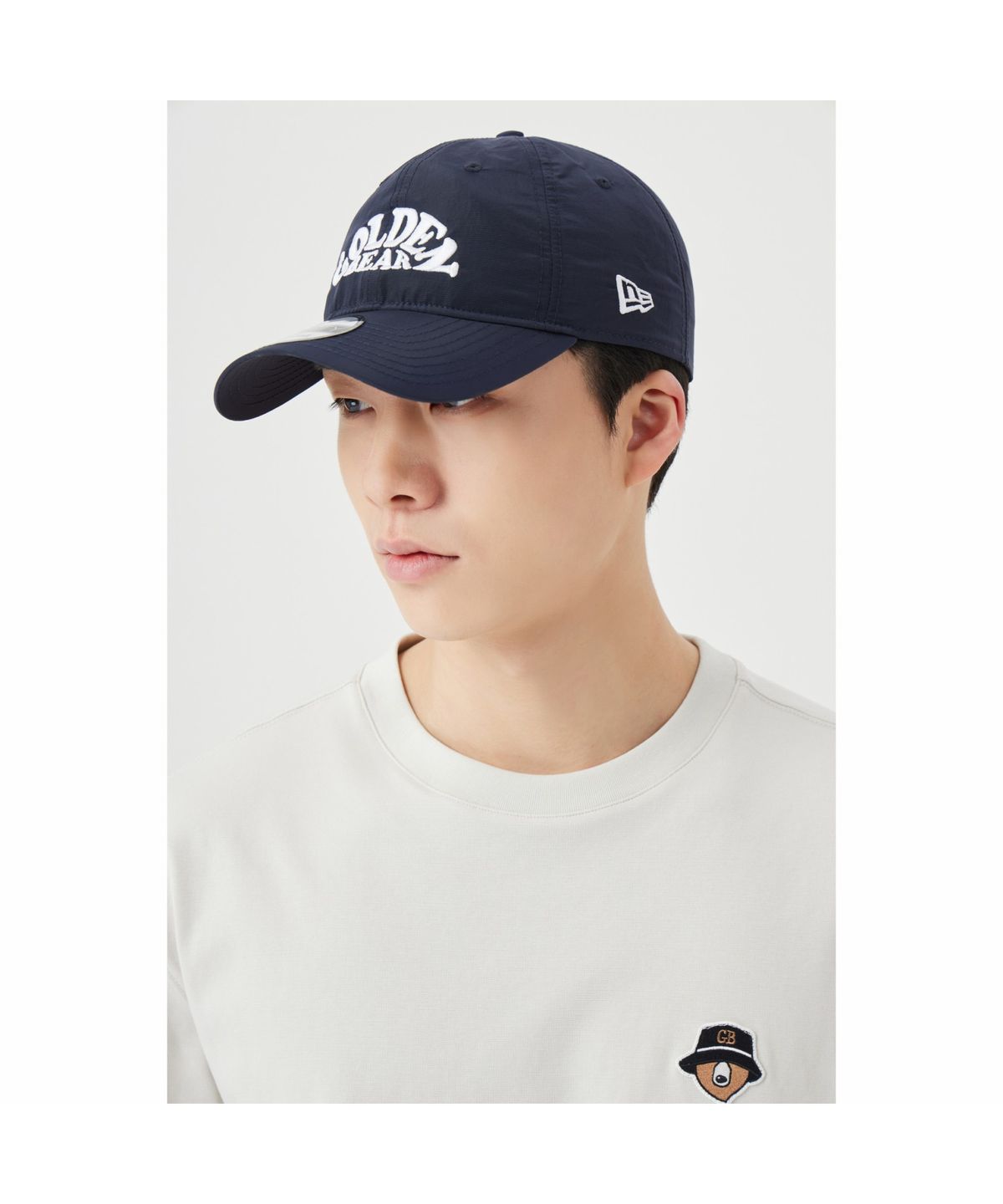 골든베어(GOLDEN BEAR) (GB X NEWERA) 940 Arch Logo Nylon Ball Cap   G6RAX26511NYX