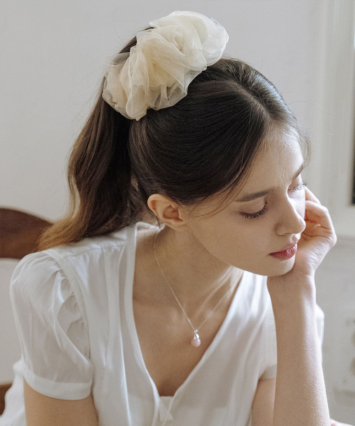 하스(HAS) HML003 Mini Glitter Scrunchie