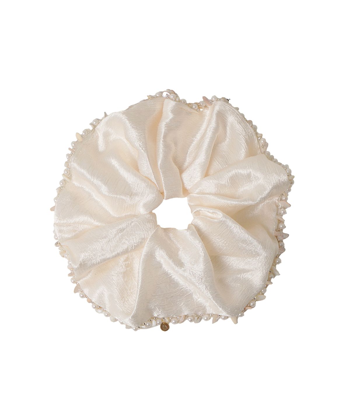 하스(HAS) HML001 Satin Droplet Pearl Scrunchie