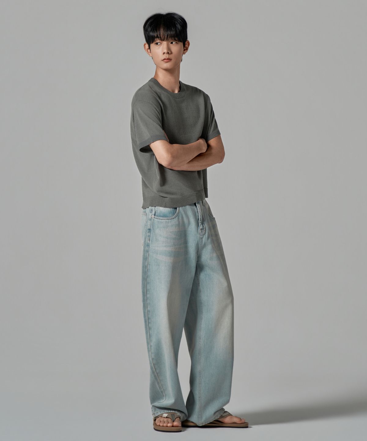 와르(WAAR) M280 린넨 라이크 데님 팬츠(3colors)