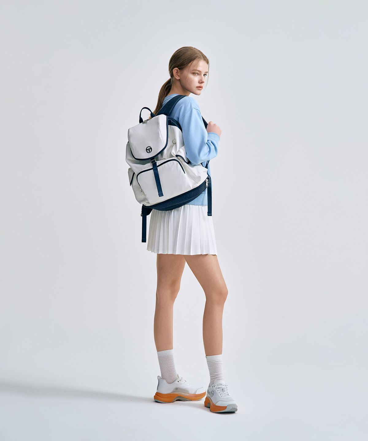 세르지오 타키니(SERGIO TACCHINI) U 경량 플랩 백팩 (White)