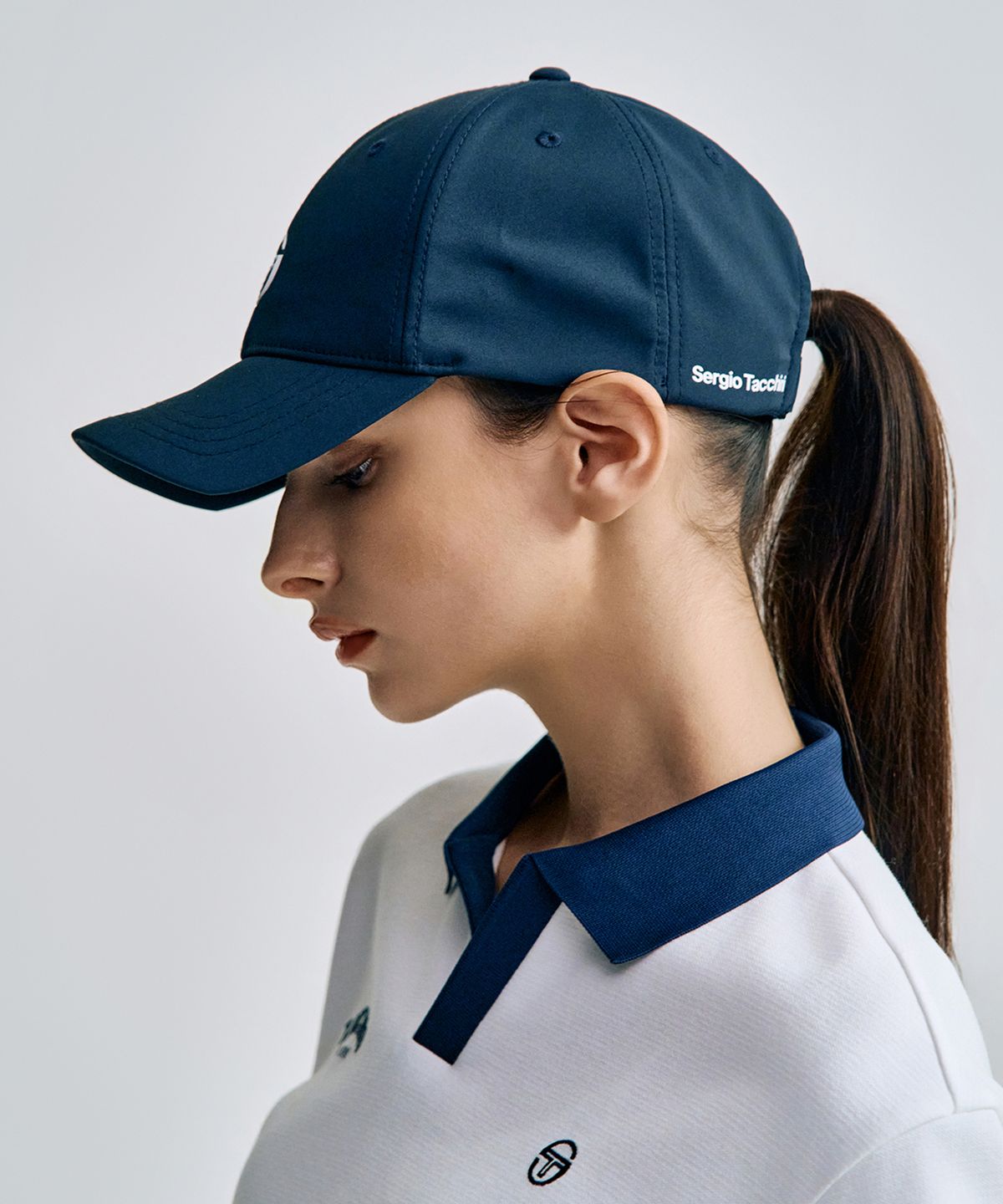 세르지오 타키니(SERGIO TACCHINI) U 에센셜 폴리 볼캡 (Navy)