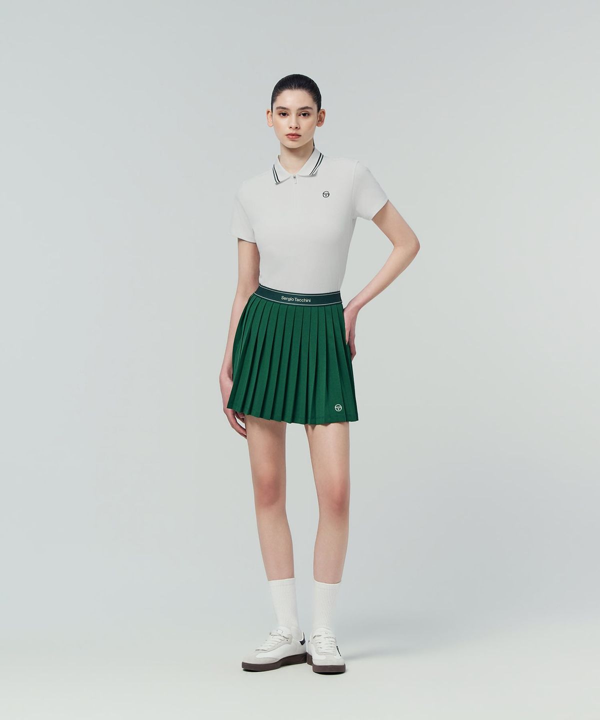 세르지오 타키니(SERGIO TACCHINI) W 지퍼넥 폴로 (White)