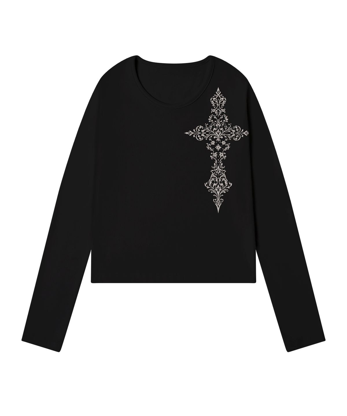 그레이버(GRAVER) [UNISEX]NEW CROSS U넥 롱슬리브_2color