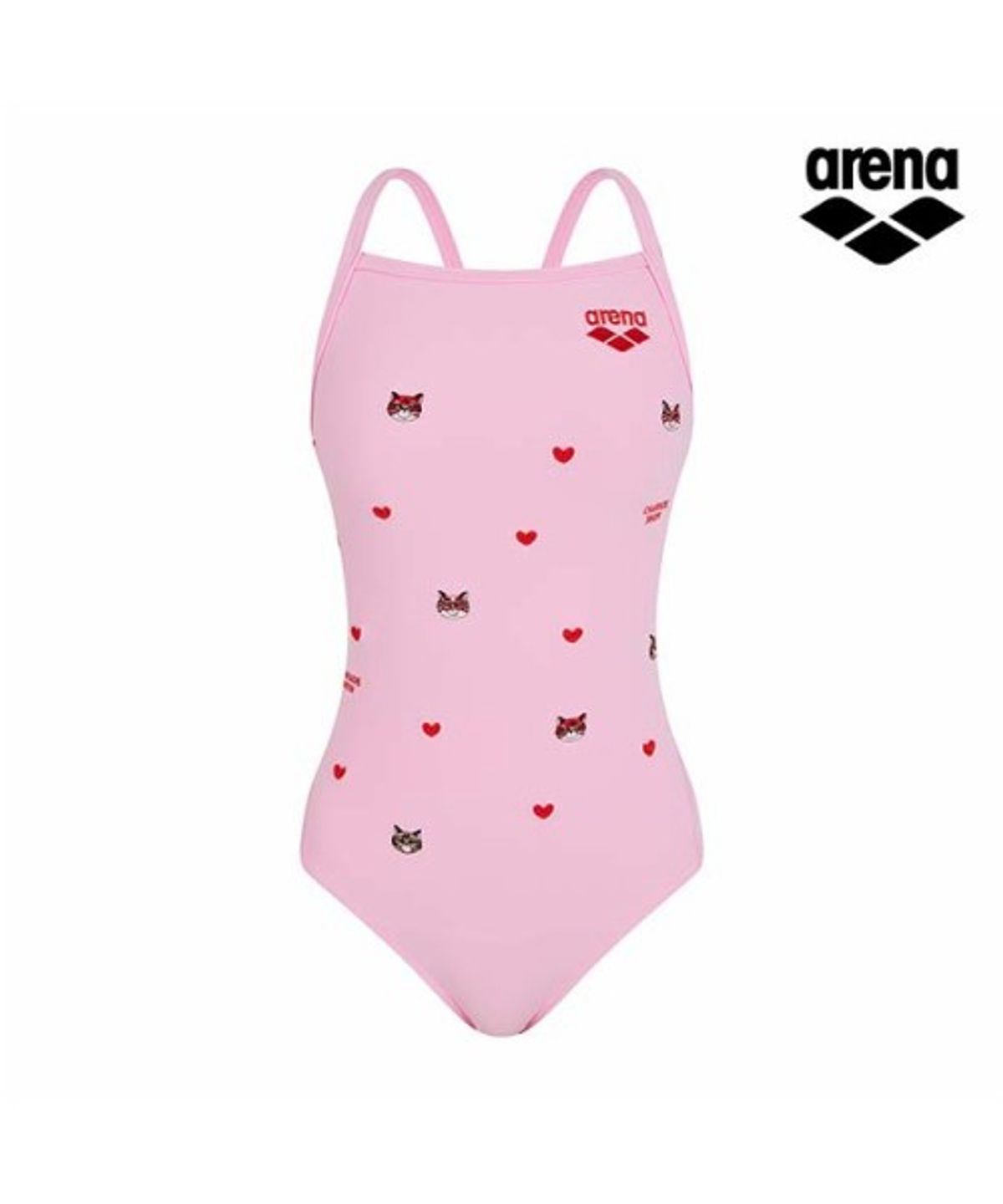 아레나(ARENA) 셔레이드쇼 여성 원피스 싱글 크로스 스트랩백 A6SL1LO12PNK