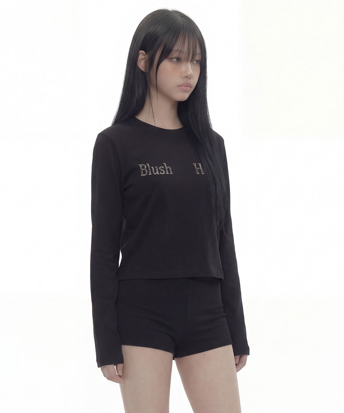 그레이버(GRAVER) [UNISEX]BLUSH HEART 롱슬리브 티셔츠_2color