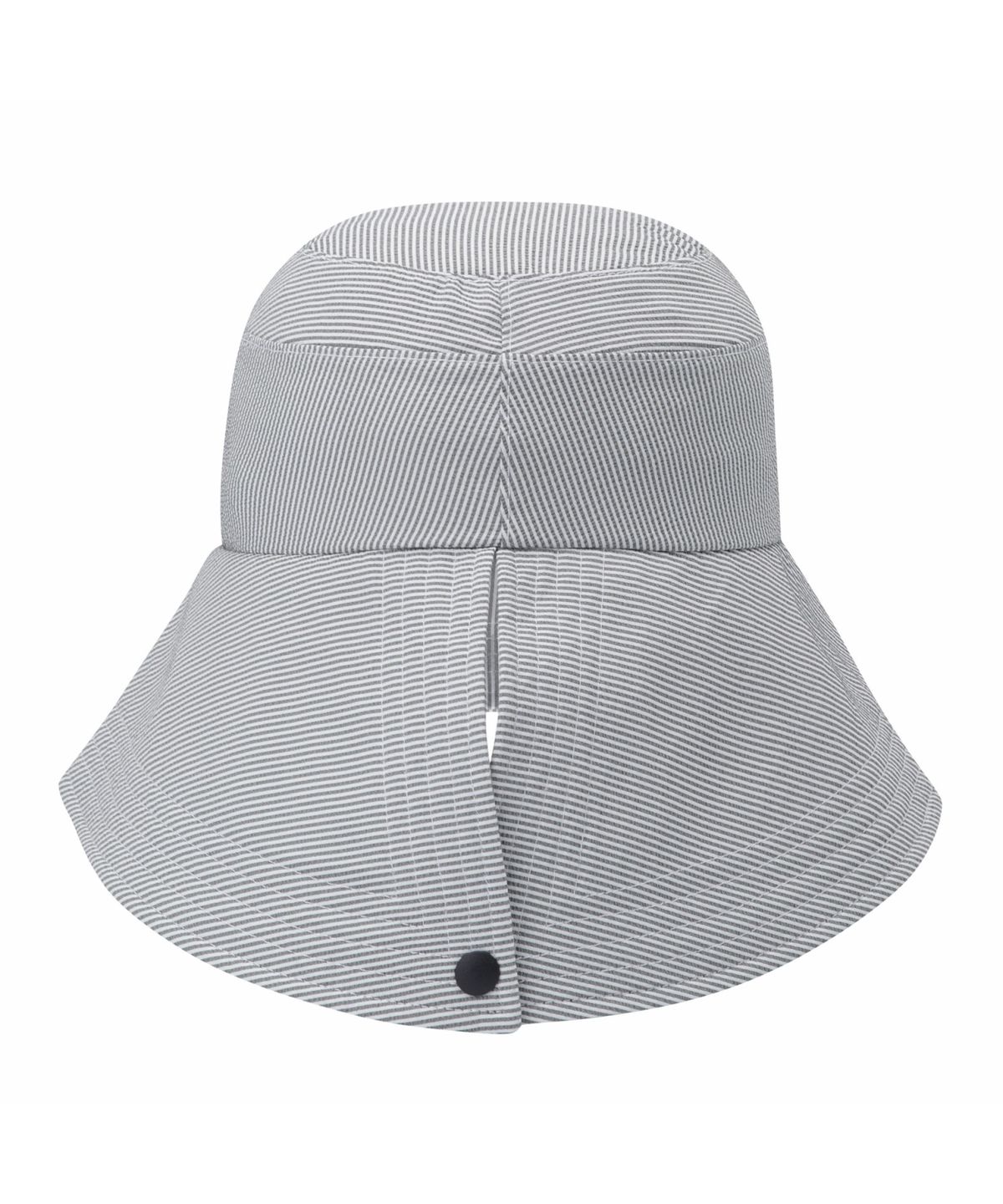 골든베어(GOLDEN BEAR) (W) Seersucker Slit Bucket Hat   G6RAX26231BKX
