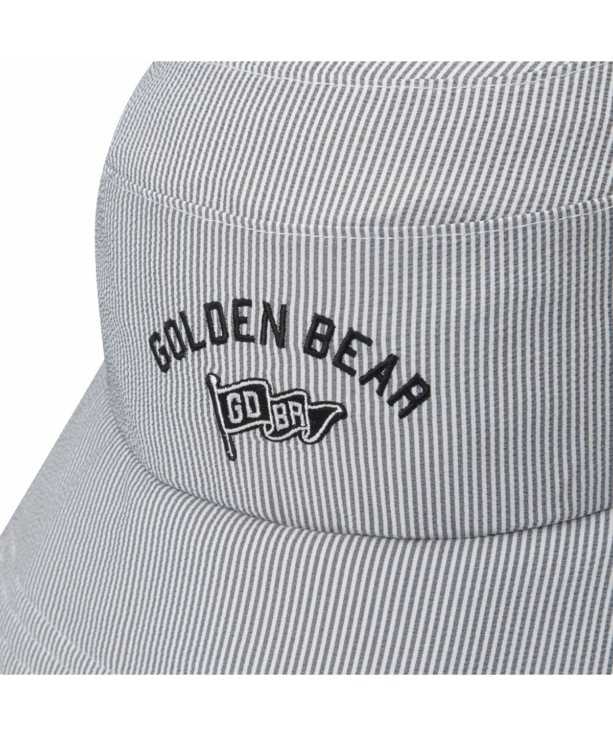 골든베어(GOLDEN BEAR) (W) Seersucker Slit Bucket Hat   G6RAX26231BKX