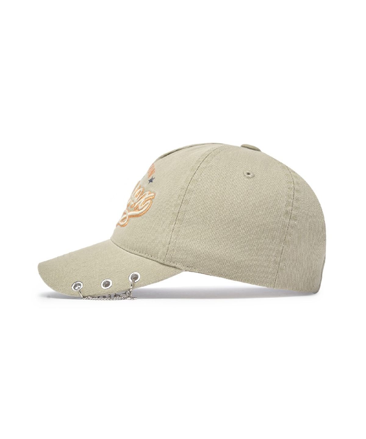 엠엘비(MLB) 빈티지 컬시브 주얼리 언스트럭쳐 볼캡 BOS (Beige)