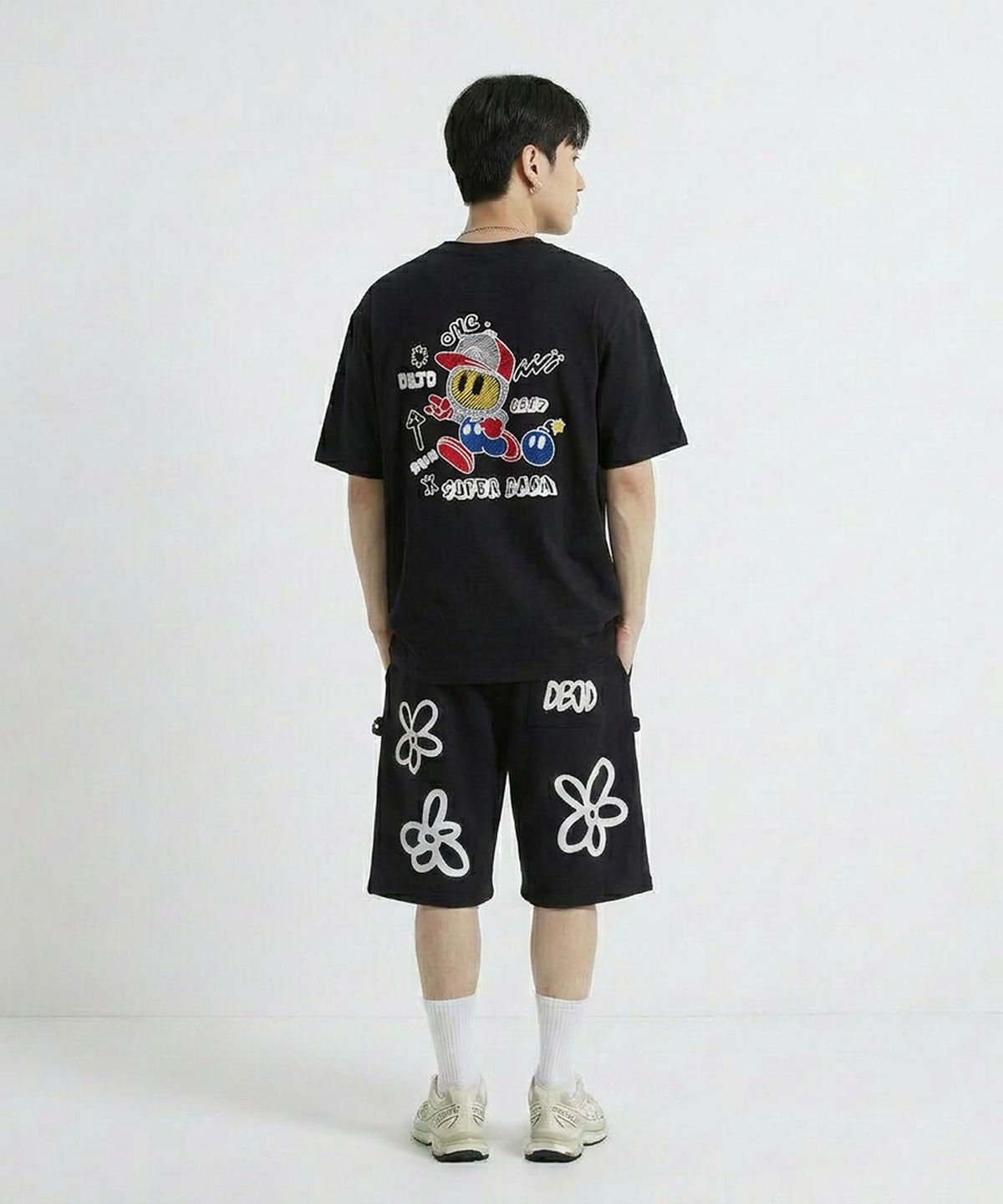 더블제이디(DOUBLE JD) 슈퍼붐 반팔티 (블랙)