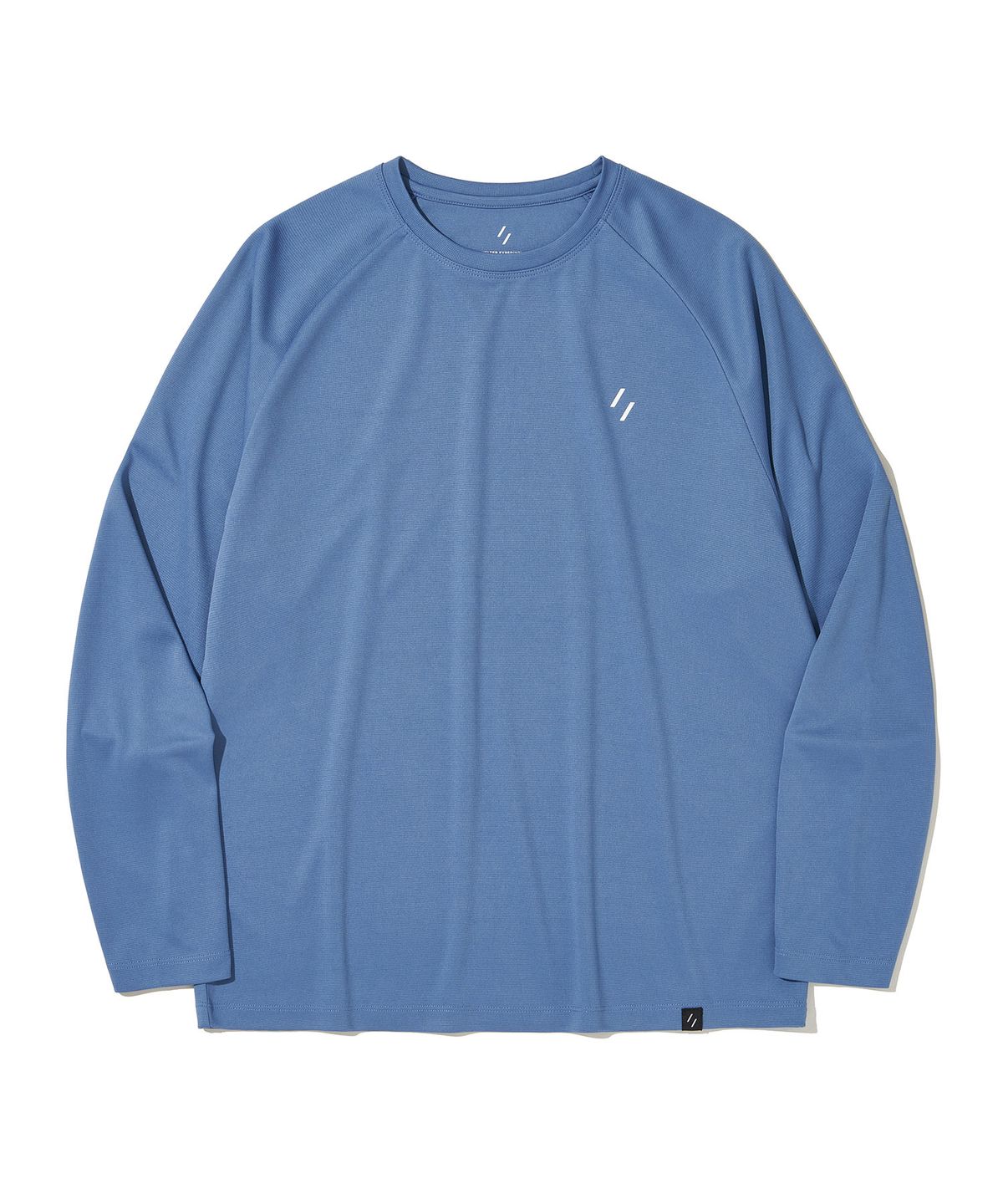 웰터 익스페리먼트(WELTER EXPERIMENT) BRISA RAGLAN LONG SLEEVES T-SHIRT_BLUE