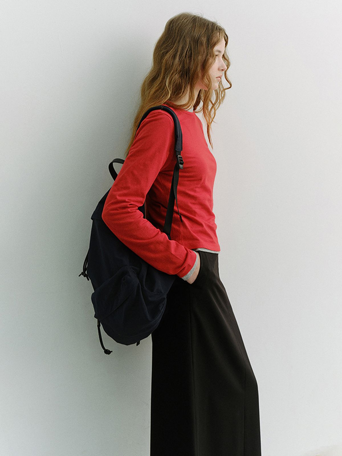 던스트(DUNST) ESSENTIAL CREW-NECK T-SHIRT_UDTS6A202_RED