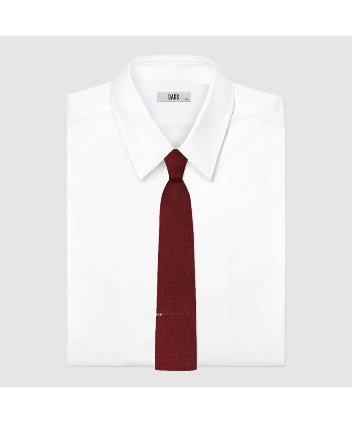 닥스셔츠(DAKS SHIRTS) 실크혼방 큐빅 원포인트 넥타이 레드_DMG1ACF1204R2