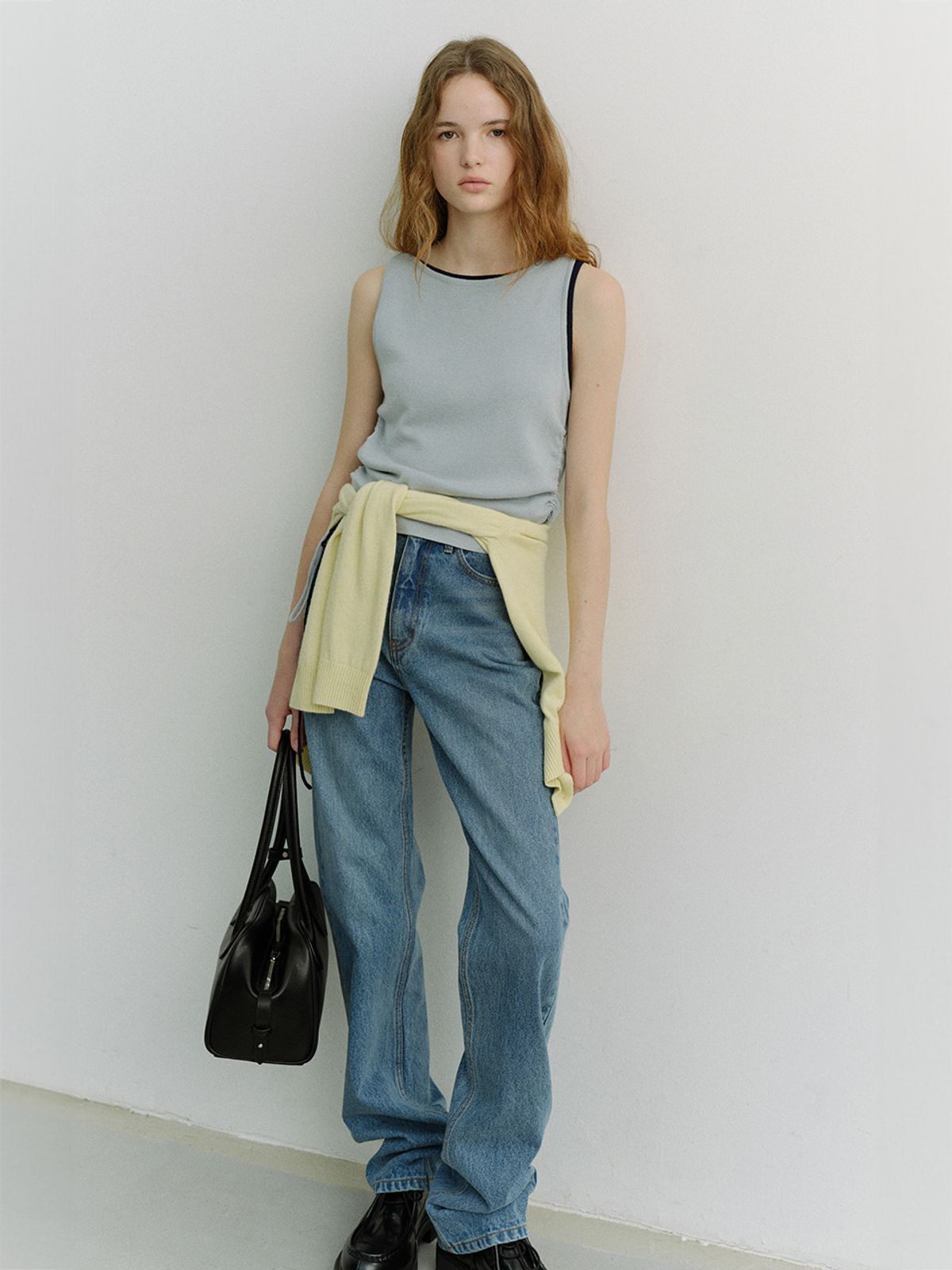 던스트(DUNST) LAYERING KNIT TOP_UDSW6A202_SOFT BLUE