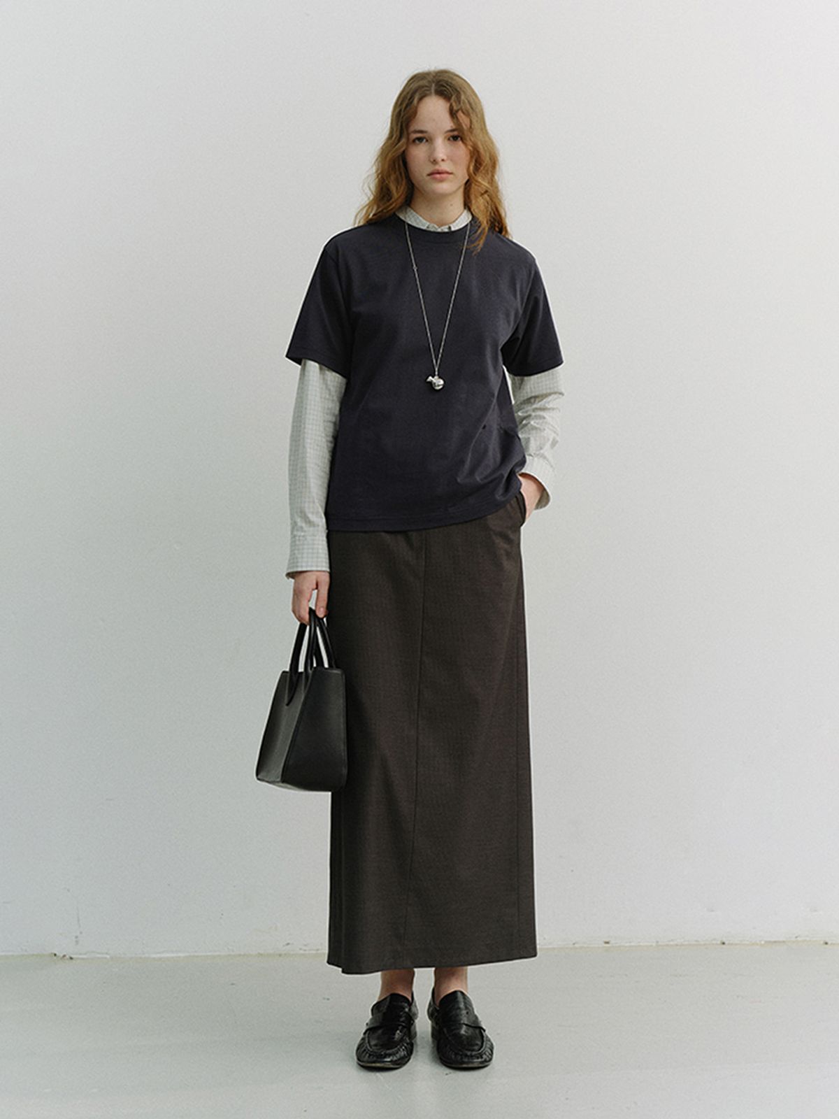 던스트(DUNST) UNISEX LOOSE T-SHIRT_UDTS6A112_NAVY