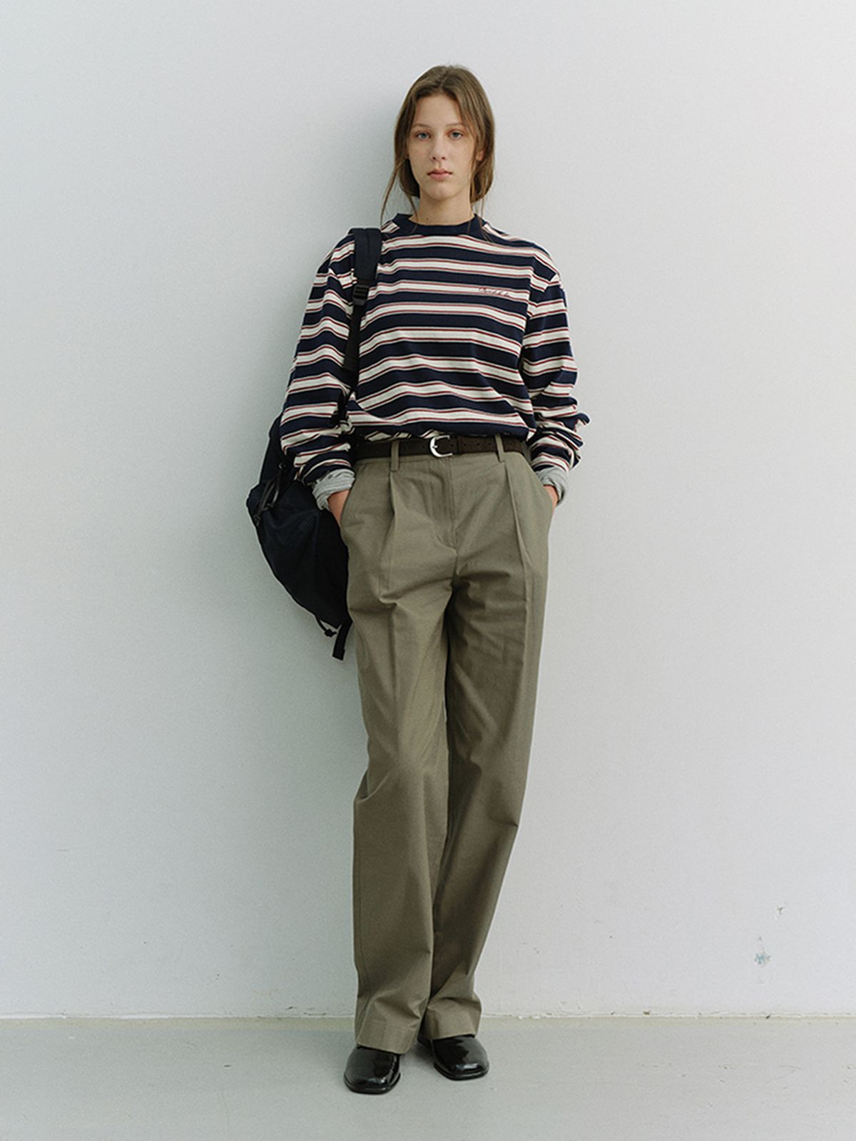 던스트(DUNST) UNISEX STRIPED T-SHIRT_UDTS6A106_NAVY STRIPE