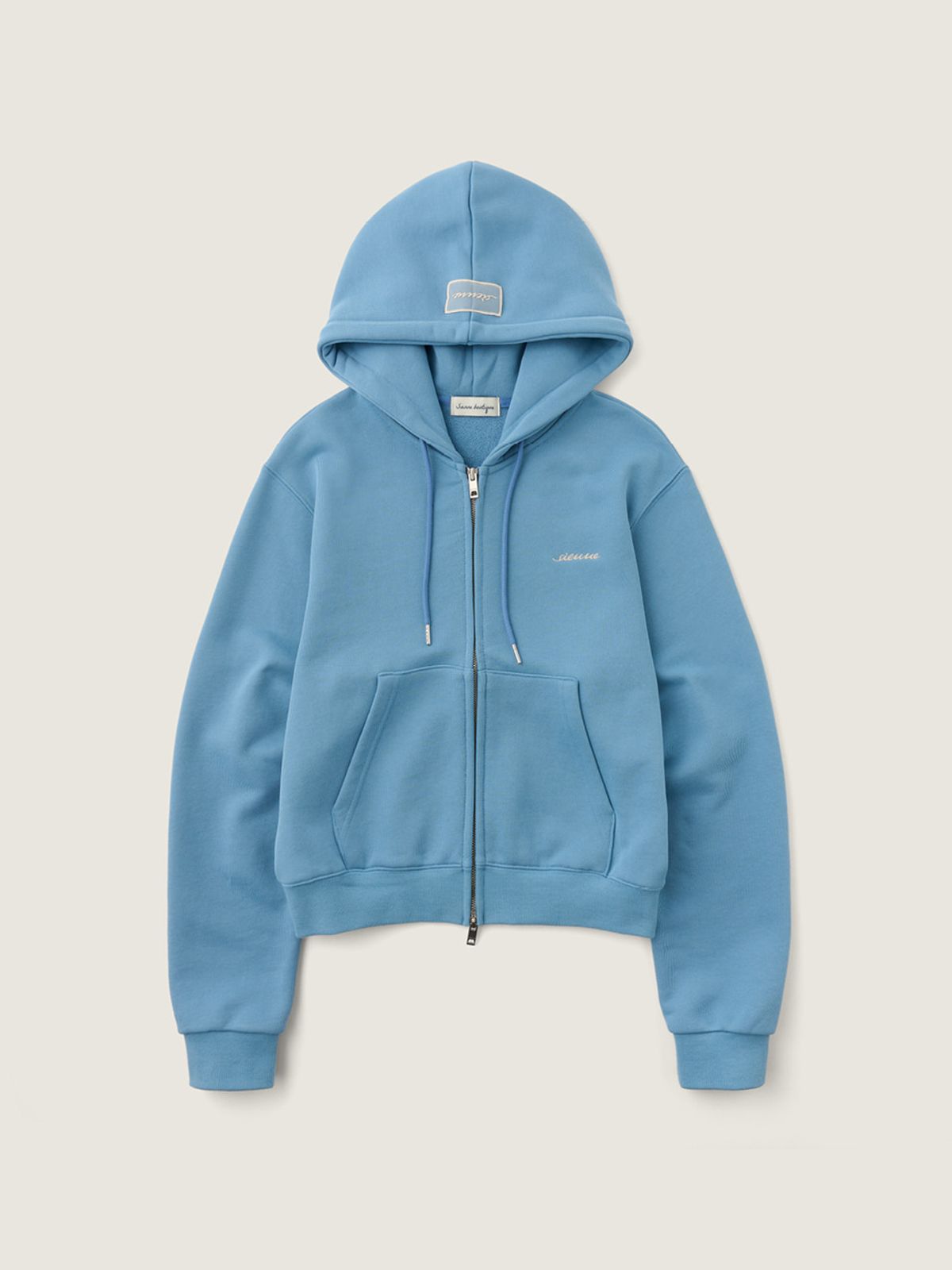 시엔느(SIENNE) Classic Zip-up Hoodie (Monet Blue)