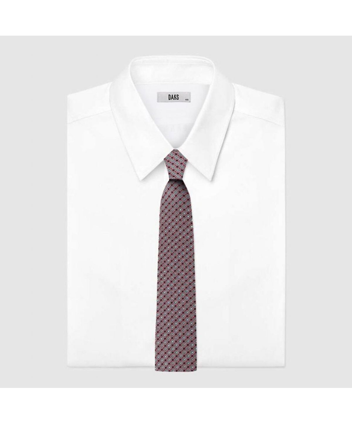 닥스셔츠(DAKS SHIRTS) 실크혼방 올오버 큐빅 자카드 패턴 넥타이 핑크_DMG1ACF1109P1