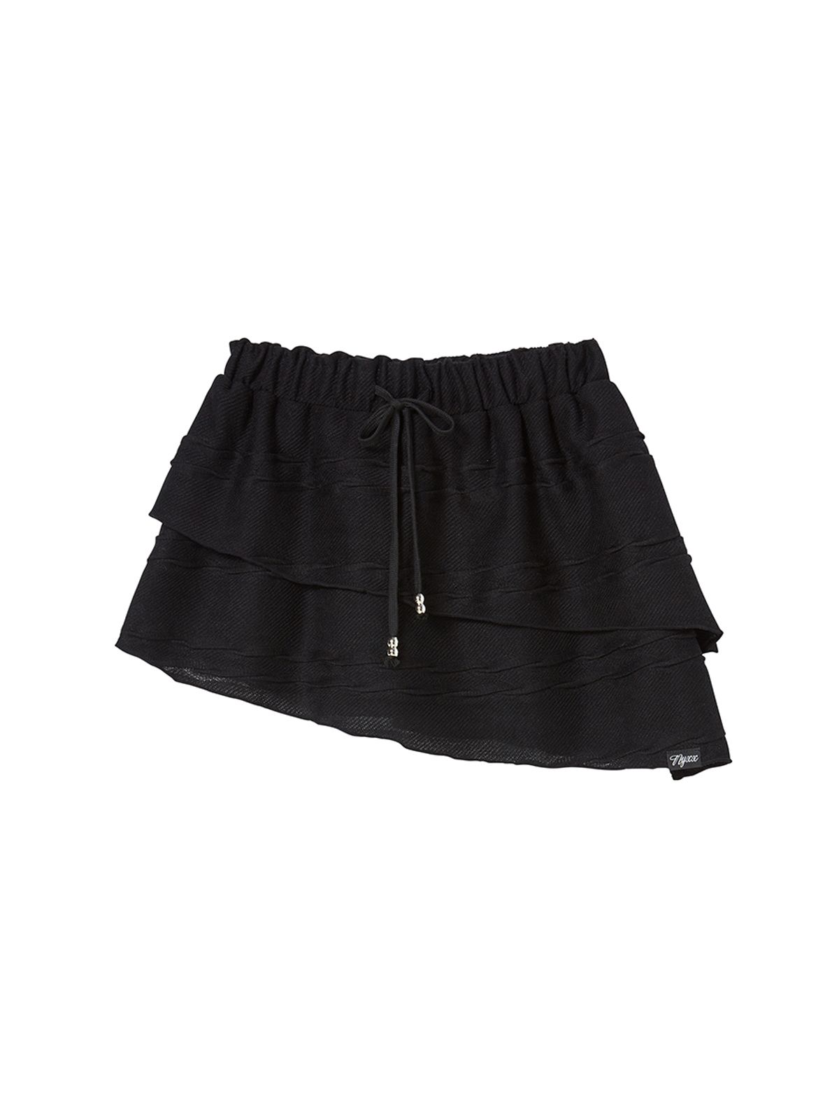 엔와이엑스엑스(NYXX) TWIST FRILL SKIRT BLACK