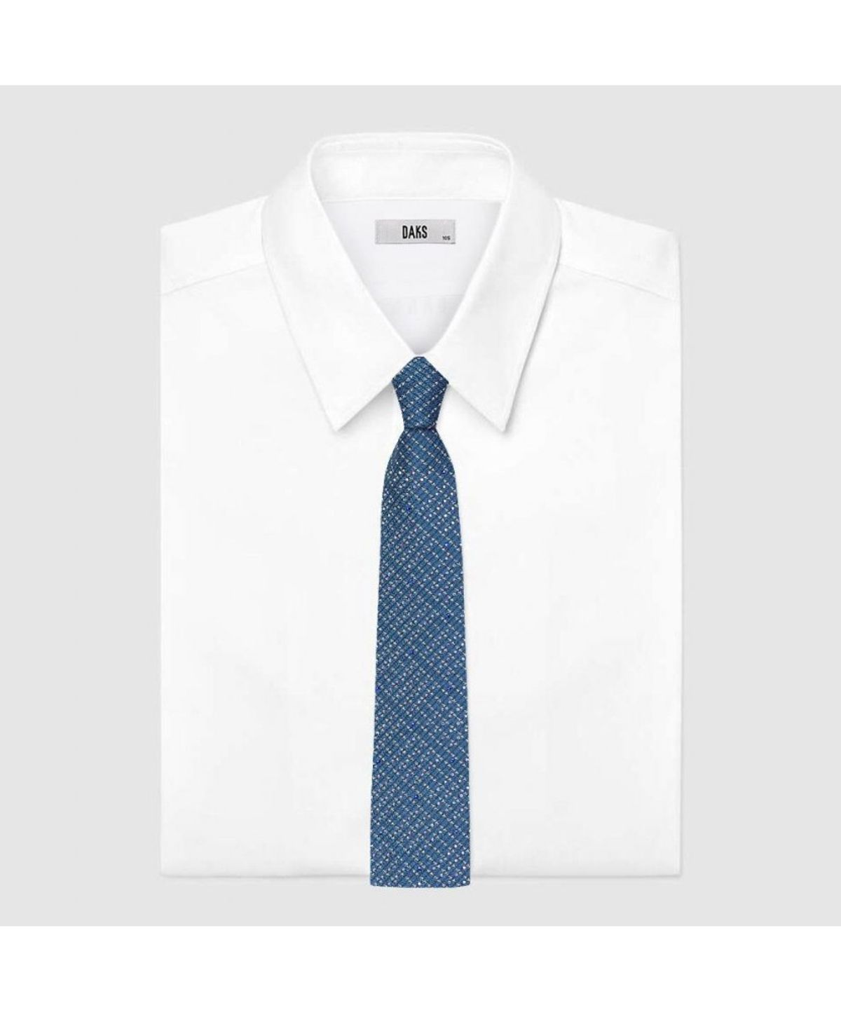 닥스셔츠(DAKS SHIRTS) 실크혼방 스퀘어 큐빅 올오버 넥타이 민트_DMG1ACF1151M1