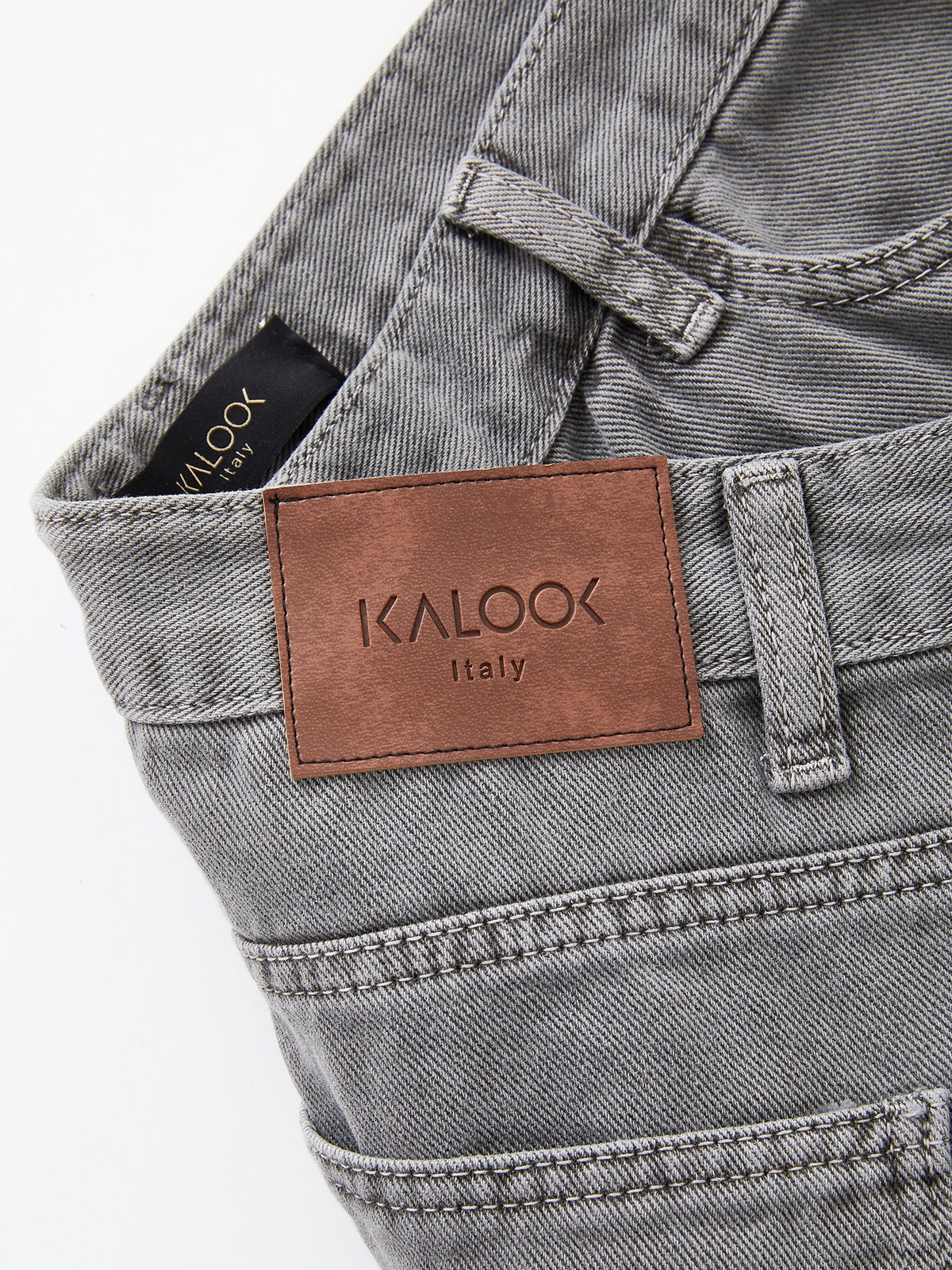 이카룩(IKALOOK) 와이드핏 피그먼트 워싱 데님 팬츠 DJN110
