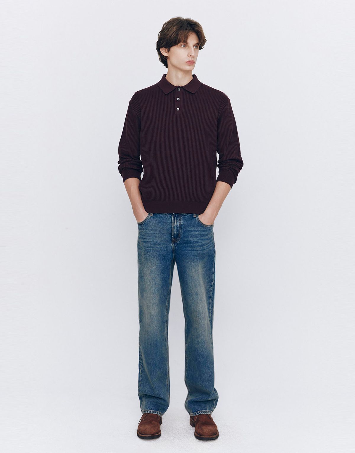 지오다노(GIORDANO) 스트레이트 루즈핏 데님 팬츠 116543 [1color]