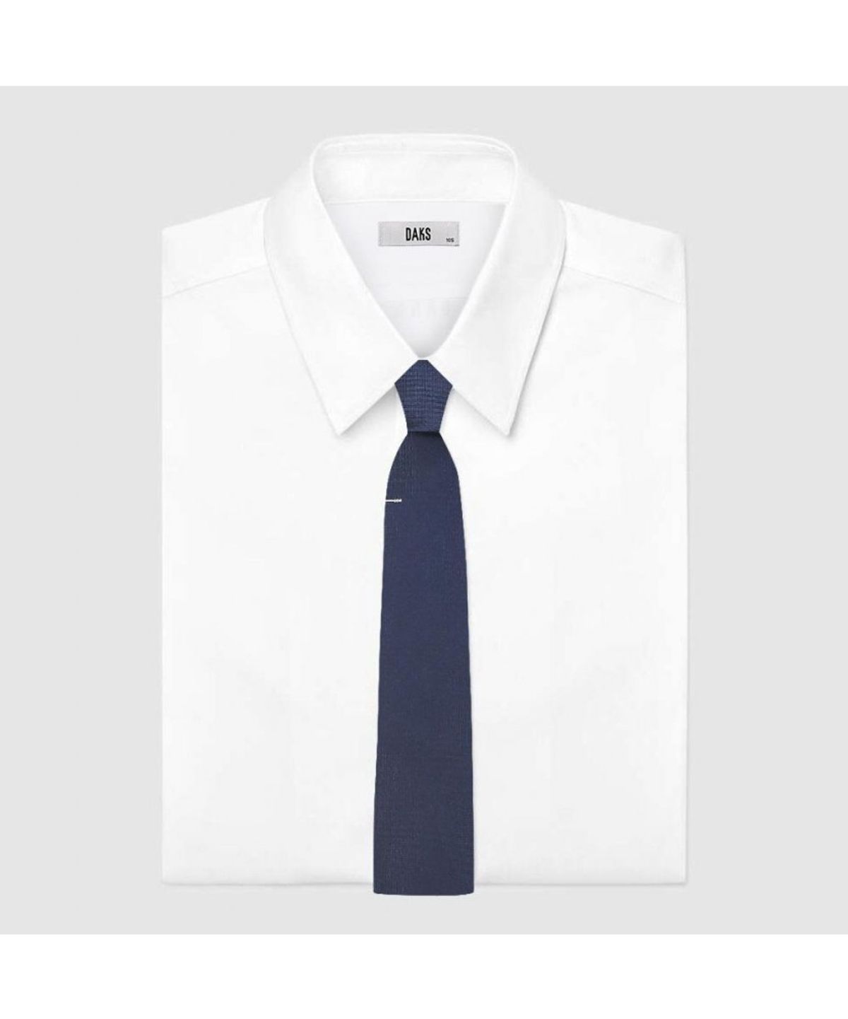 닥스셔츠(DAKS SHIRTS) 실크혼방 큐빅 원포인트 솔리드 넥타이 네이비_DMG1ACF1216N1