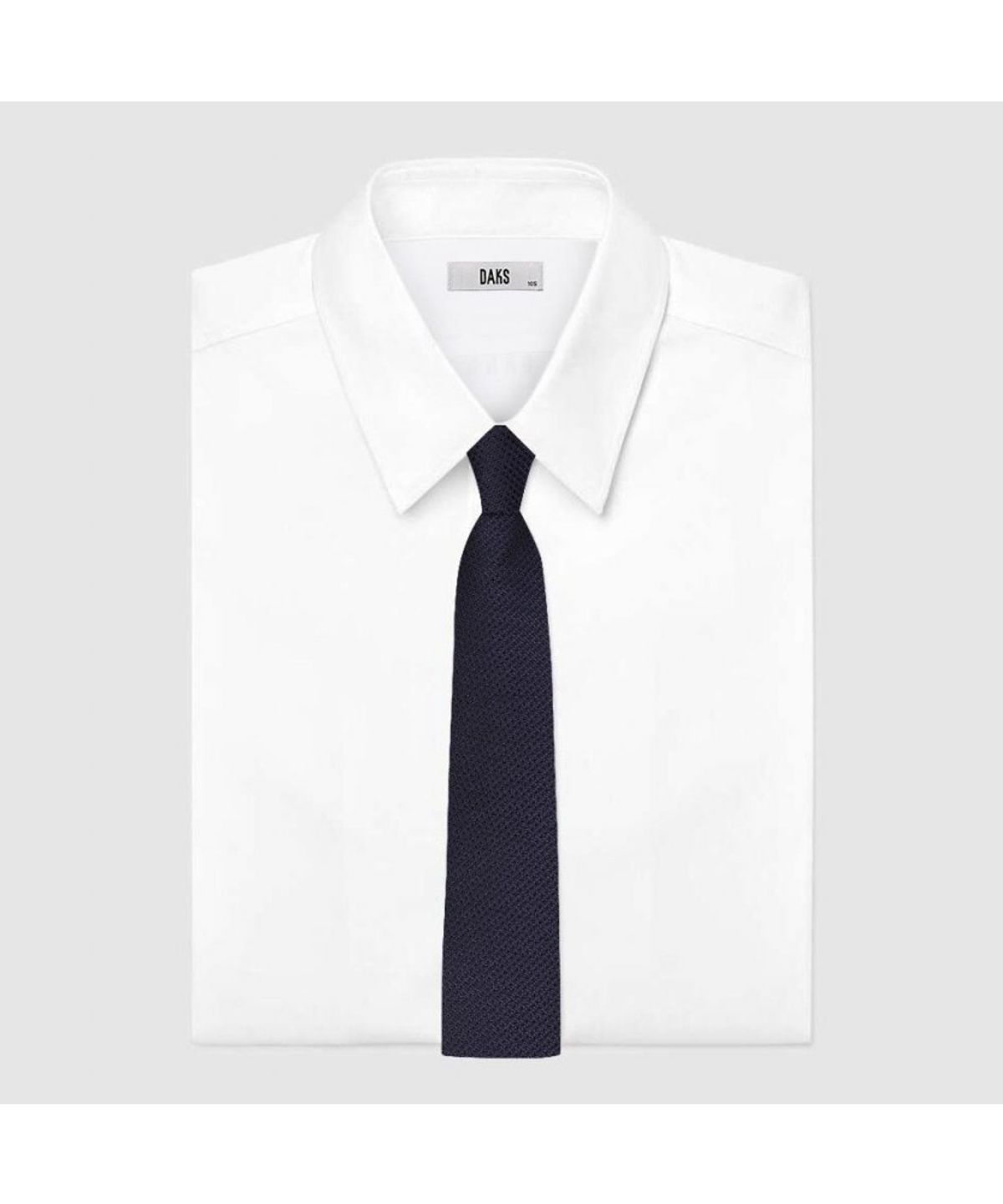 닥스셔츠(DAKS SHIRTS) 실크100 마이크로 패턴 솔리드 넥타이 네이비_DMG1ACF1236N1