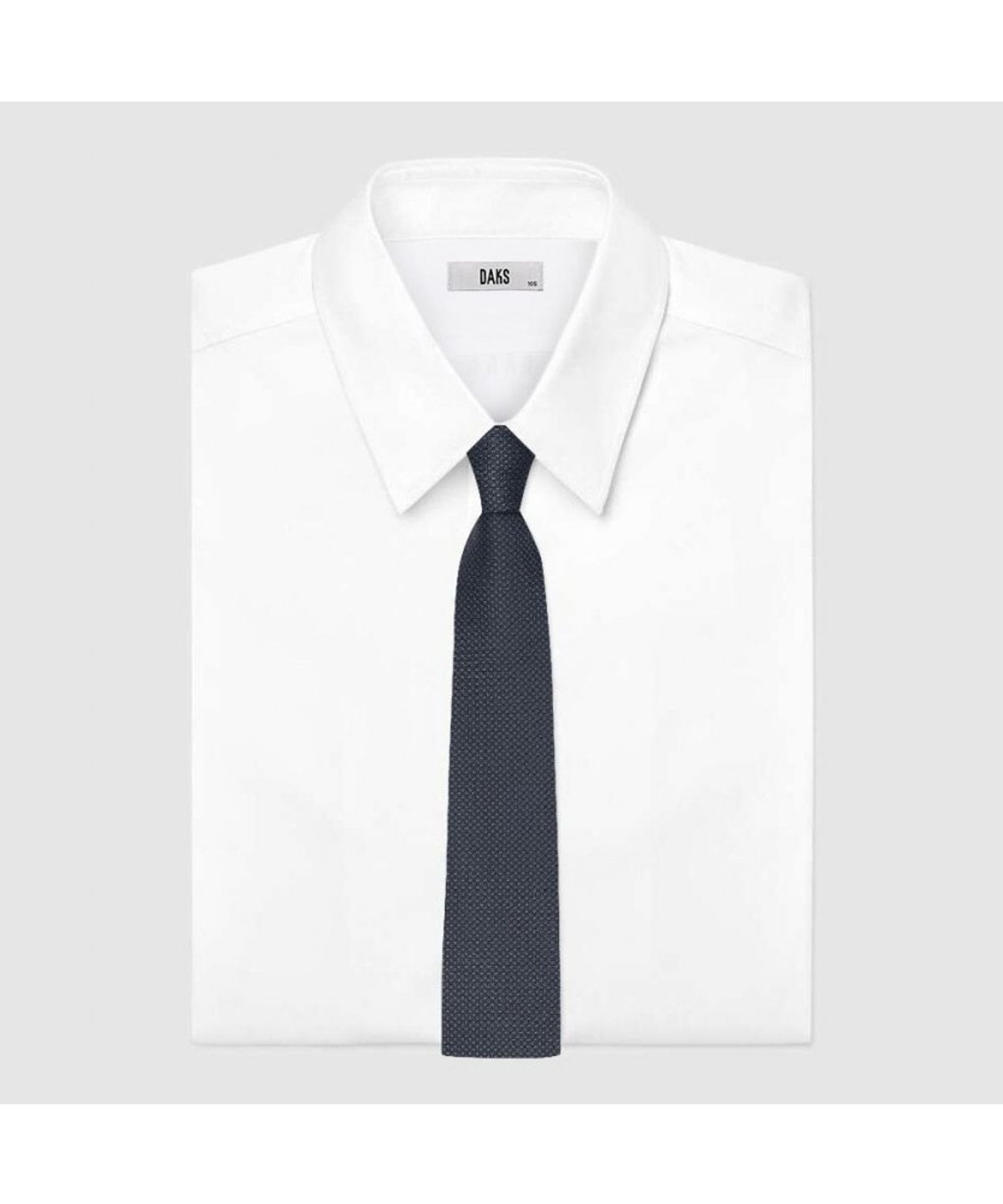 닥스셔츠(DAKS SHIRTS) 실크100 마이크로 도트 솔리드 넥타이 그레이_DMG1ACF1247G1