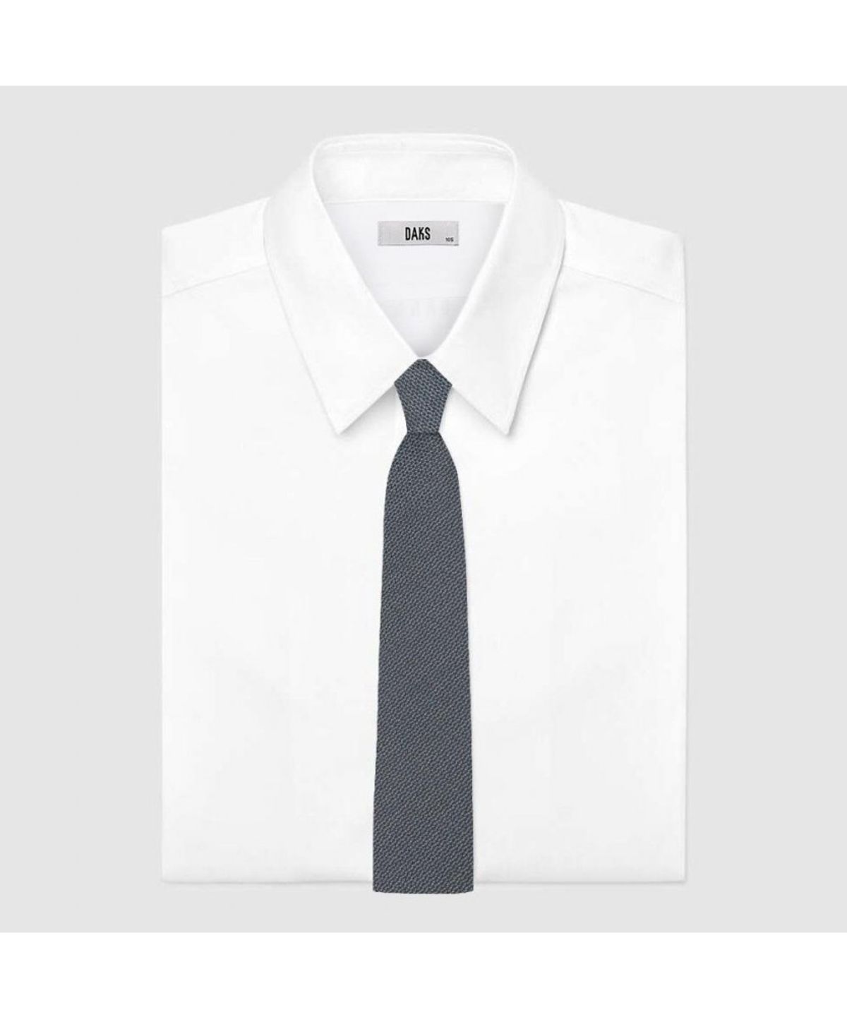 닥스셔츠(DAKS SHIRTS) 실크혼방 투톤 마이크로 도트 솔리드 넥타이 블루_DMG1ACF1273W1