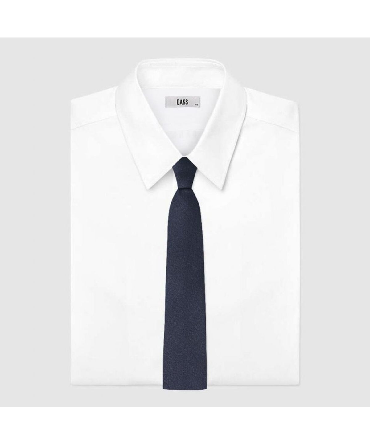 닥스셔츠(DAKS SHIRTS) 실크혼방 솔리드 넥타이 네이비_DMG1ACF1277N1