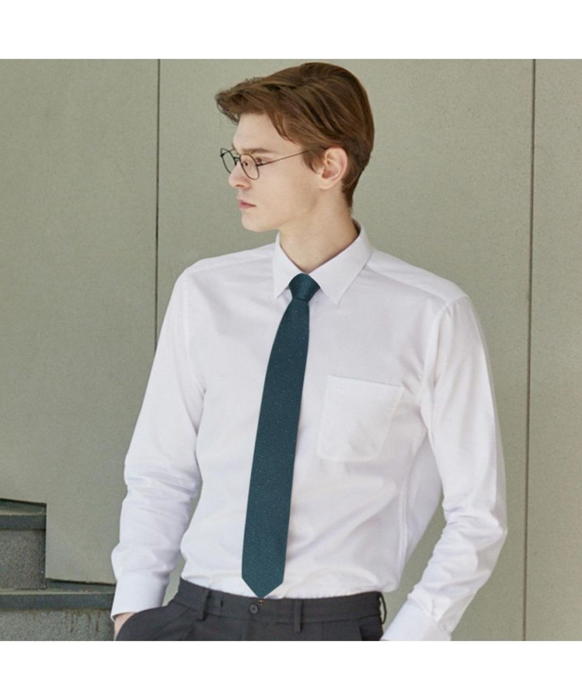 닥스셔츠(DAKS SHIRTS) 실크혼방 스몰 도트 올오버 넥타이 민트_DMG1ACF1232M1