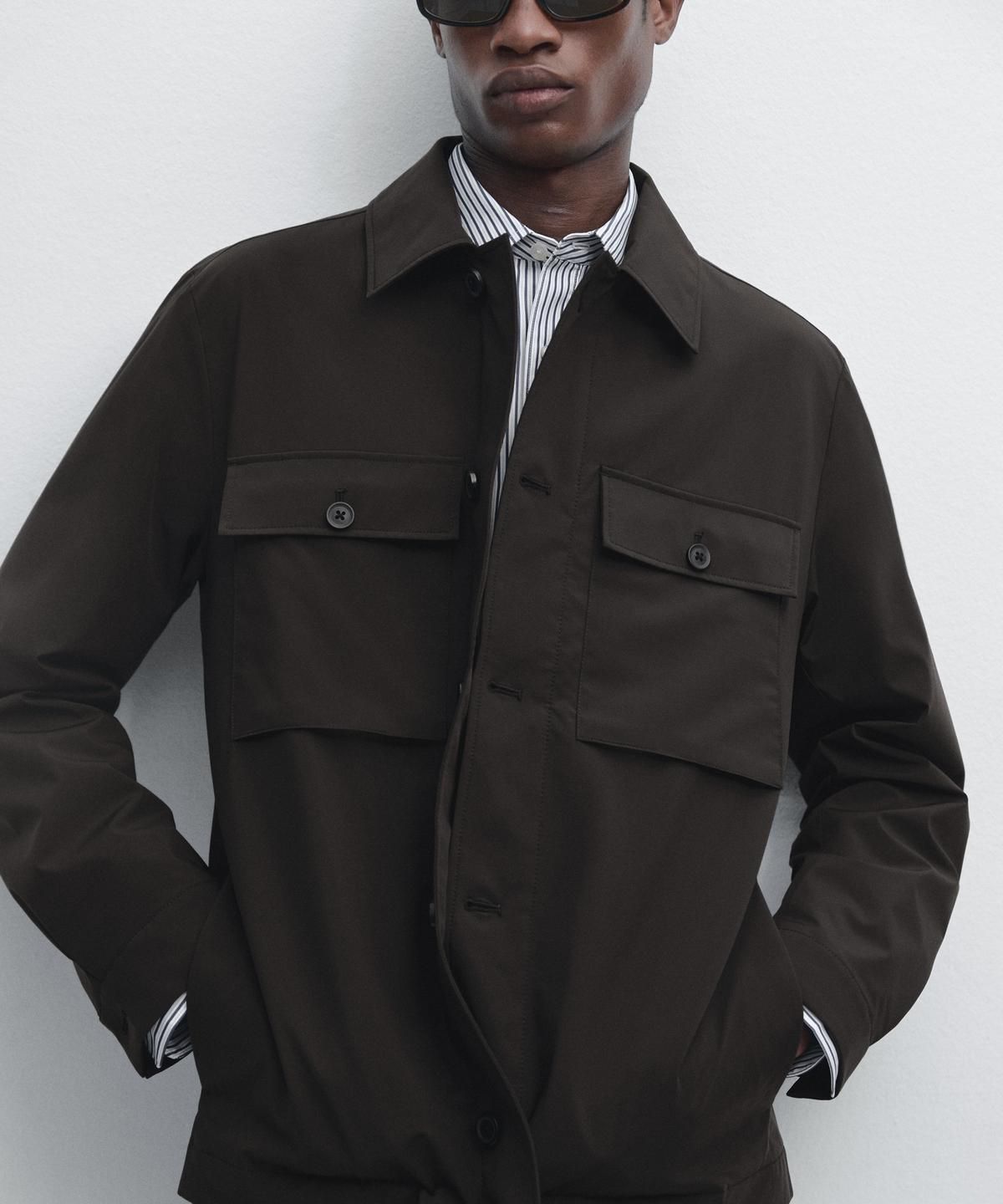 마시모두띠(MASSIMO DUTTI) 포켓 디테일 크롭 자켓