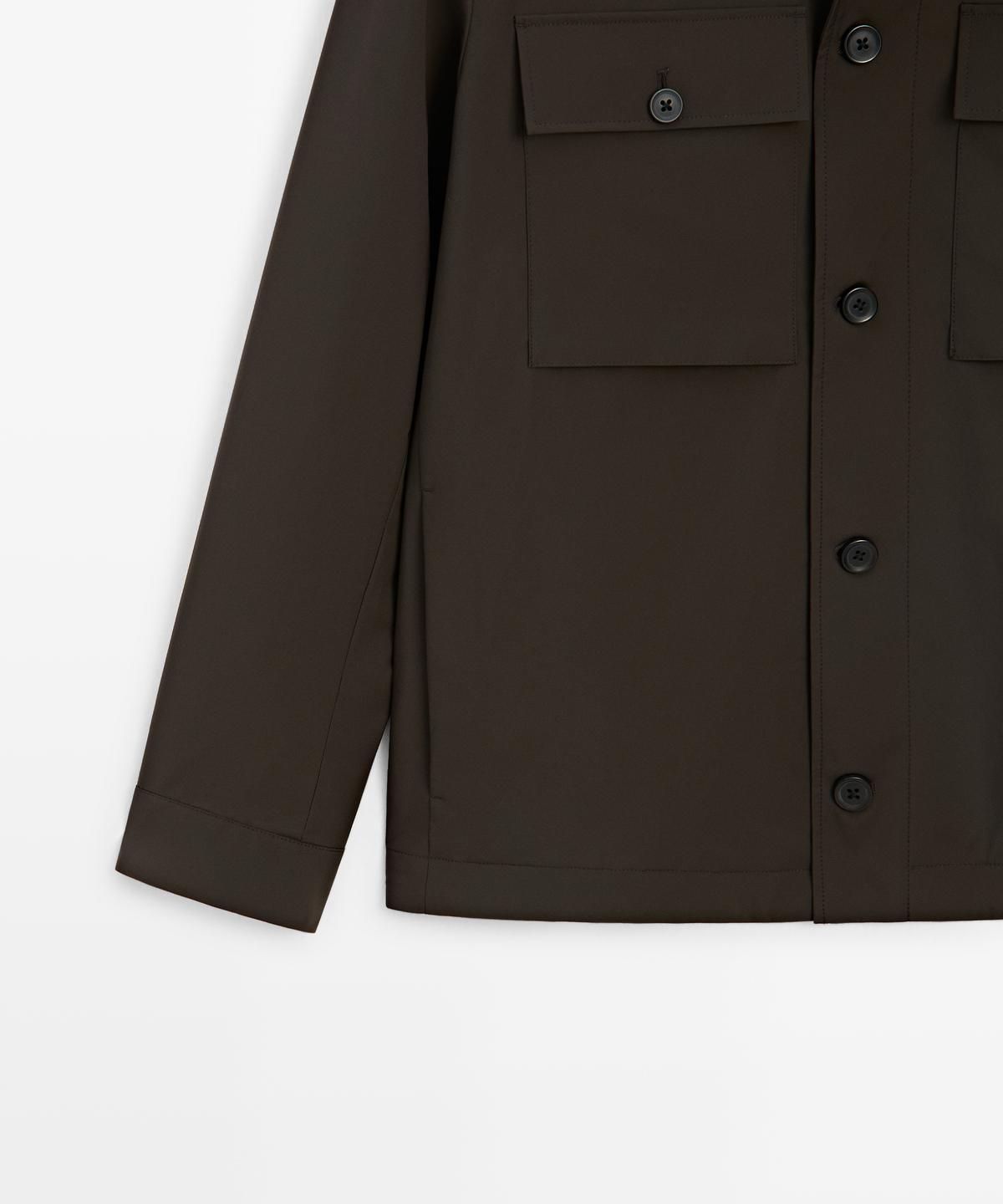 마시모두띠(MASSIMO DUTTI) 포켓 디테일 크롭 자켓