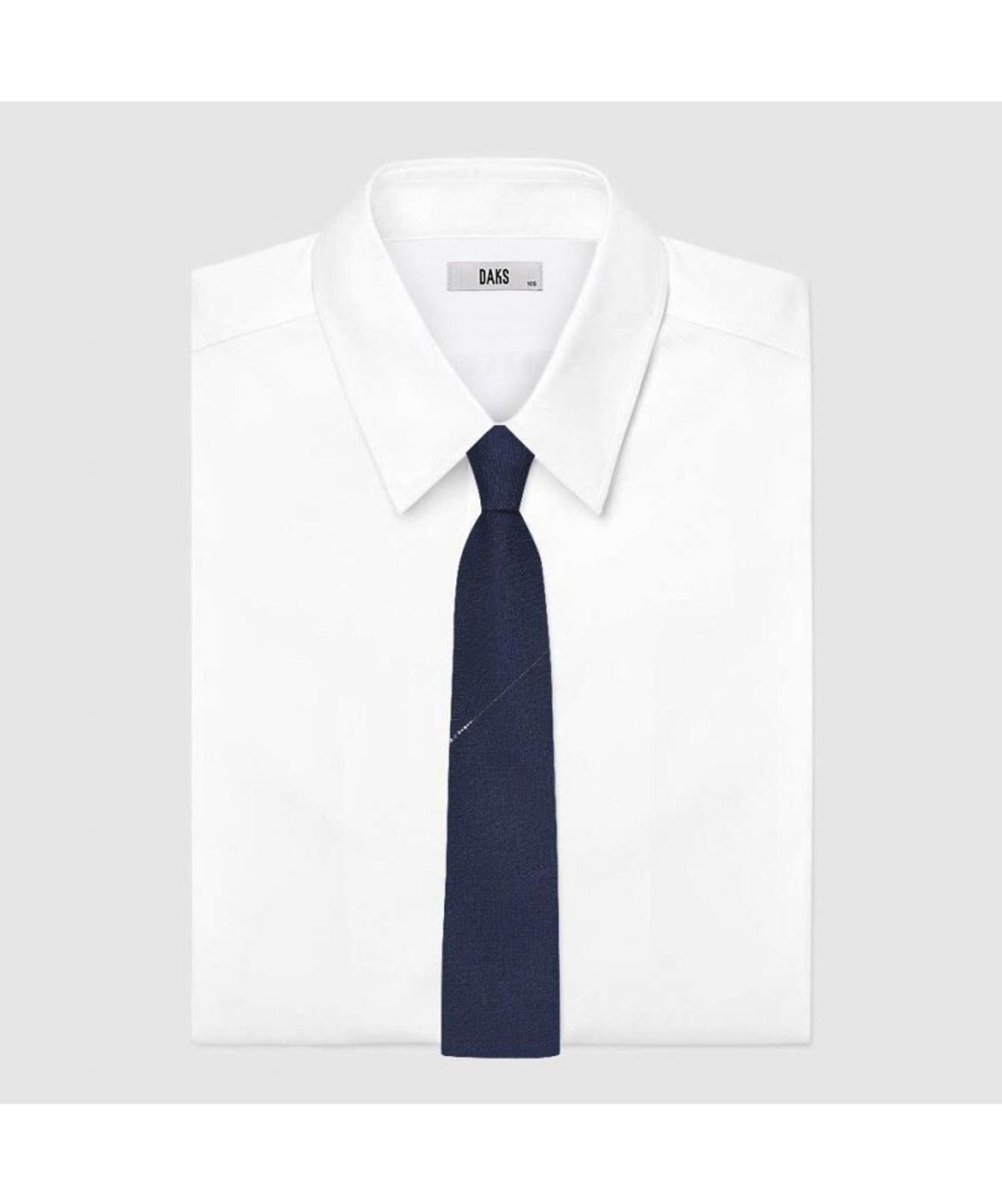 닥스셔츠(DAKS SHIRTS) 실크혼방 사선 큐빅 원포인트 넥타이 네이비_DMG1ACF1208N1