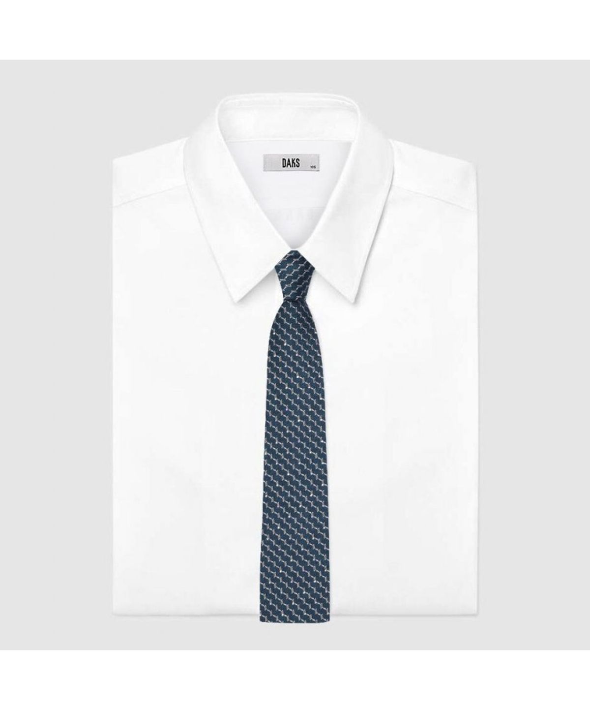 닥스셔츠(DAKS SHIRTS) 실크혼방 큐빅 패턴 올오버 넥타이 민트_DMG1ACF1105M1