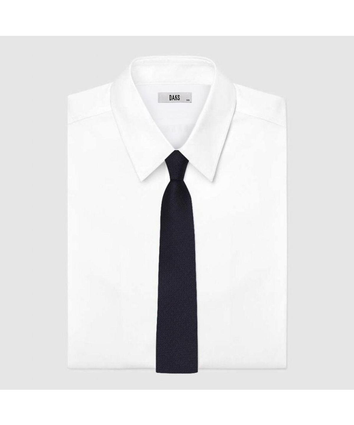 닥스셔츠(DAKS SHIRTS) 실크혼방 투톤 마이크로 도트 솔리드 넥타이 네이비_DMG1ACF1273N1