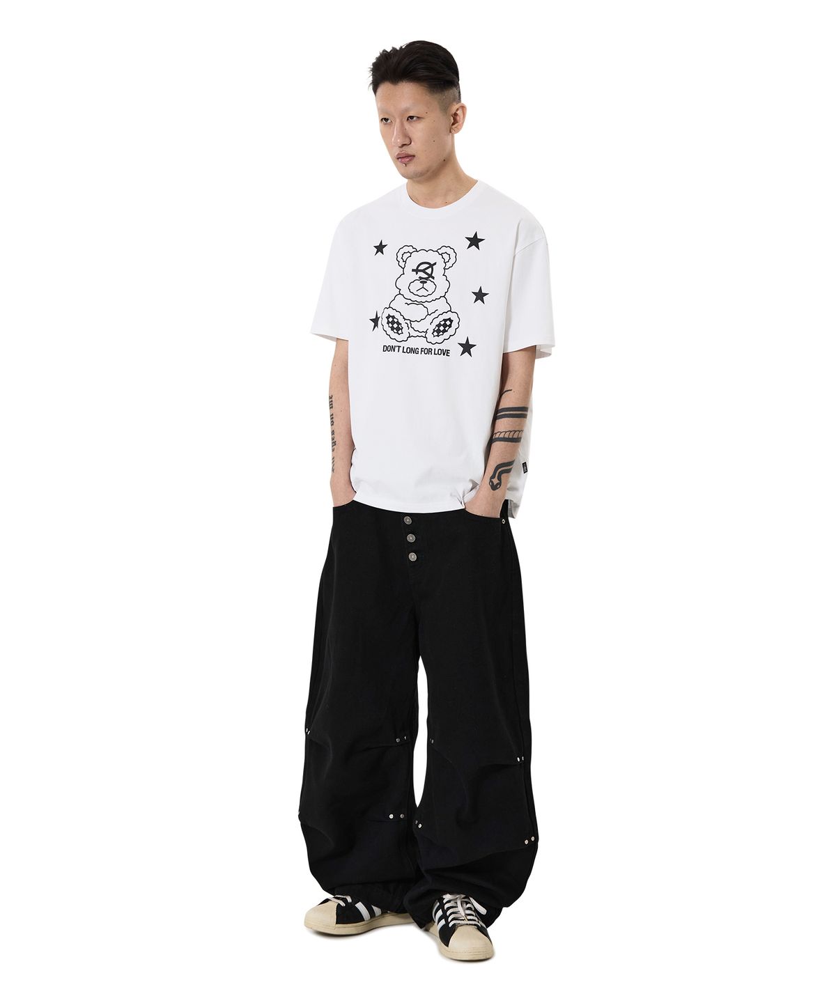 오픈야드(오와이)(OPENYARD(OY)) SHINE STAR DOLLY TEE - WHITE