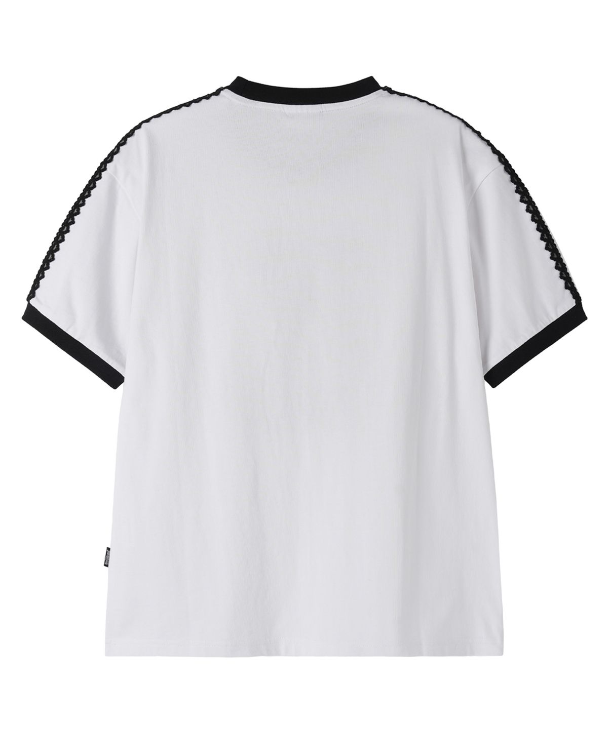오픈야드(오와이)(OPENYARD(OY)) LACE DOLLY RINGER TEE - WHITE