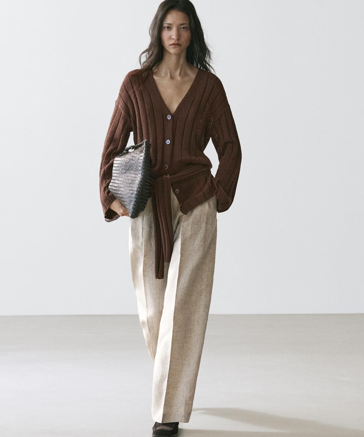 마시모두띠(MASSIMO DUTTI) 린넨 수트 팬츠
