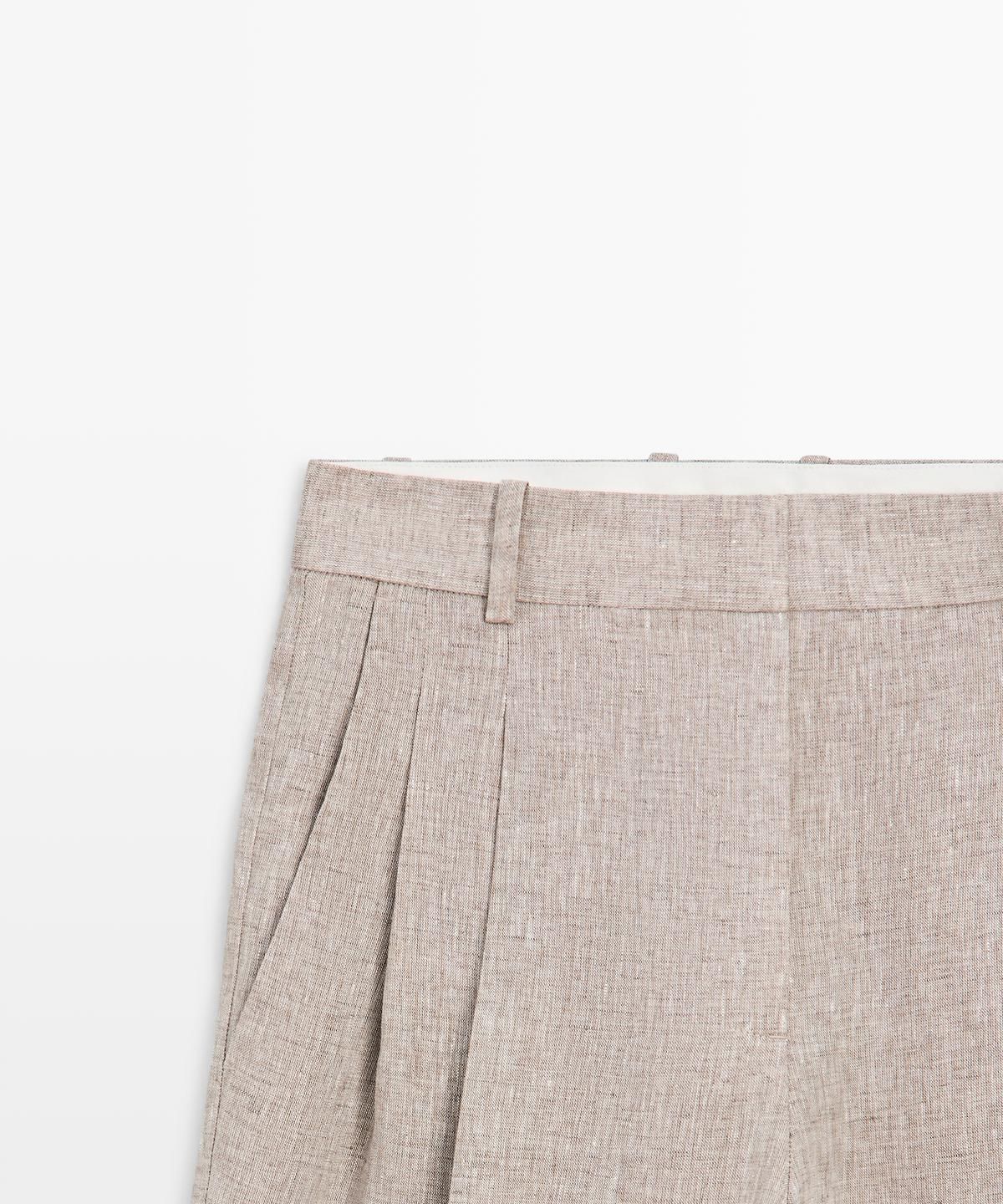 마시모두띠(MASSIMO DUTTI) 린넨 수트 팬츠