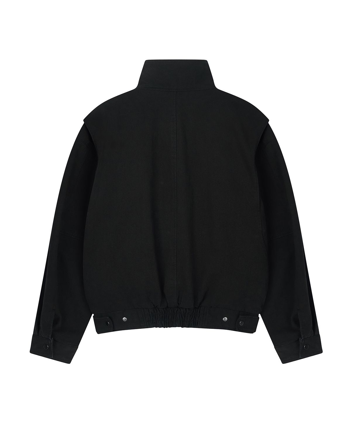 샌드릭(SANDRIC) Side Button Cotton Jacket_Black