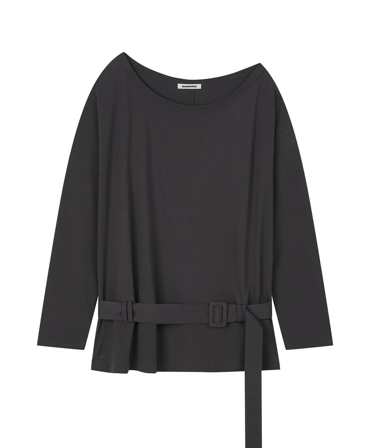 샌드릭(SANDRIC) One Shoulder Belt T_Charcoal