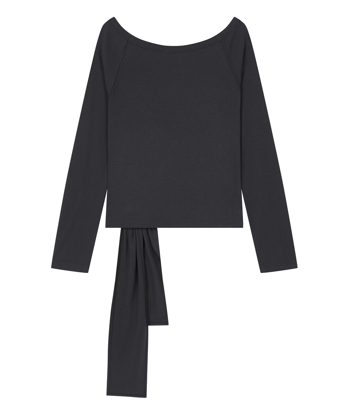 샌드릭(SANDRIC) Strap Off shoulder T_Charcoal