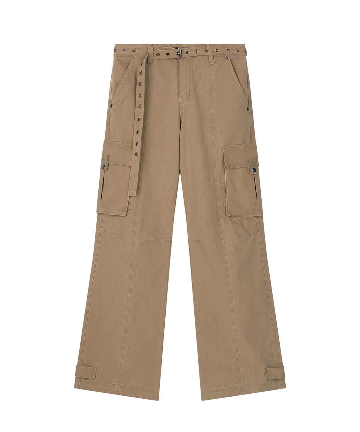 샌드릭(SANDRIC) Wide Bootcut Cotton Pants_Beige
