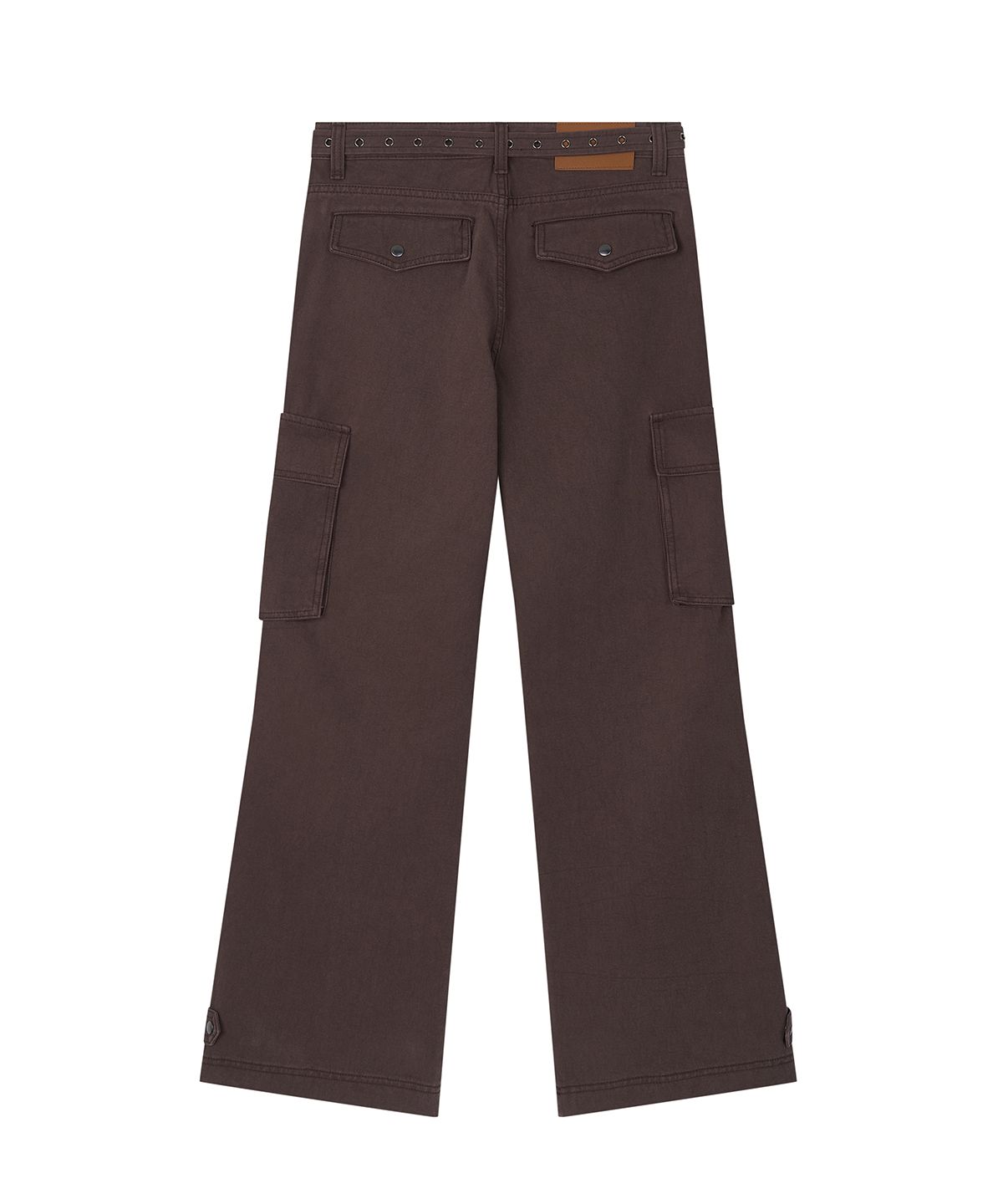 샌드릭(SANDRIC) Wide Bootcut Cotton Pants_Brown