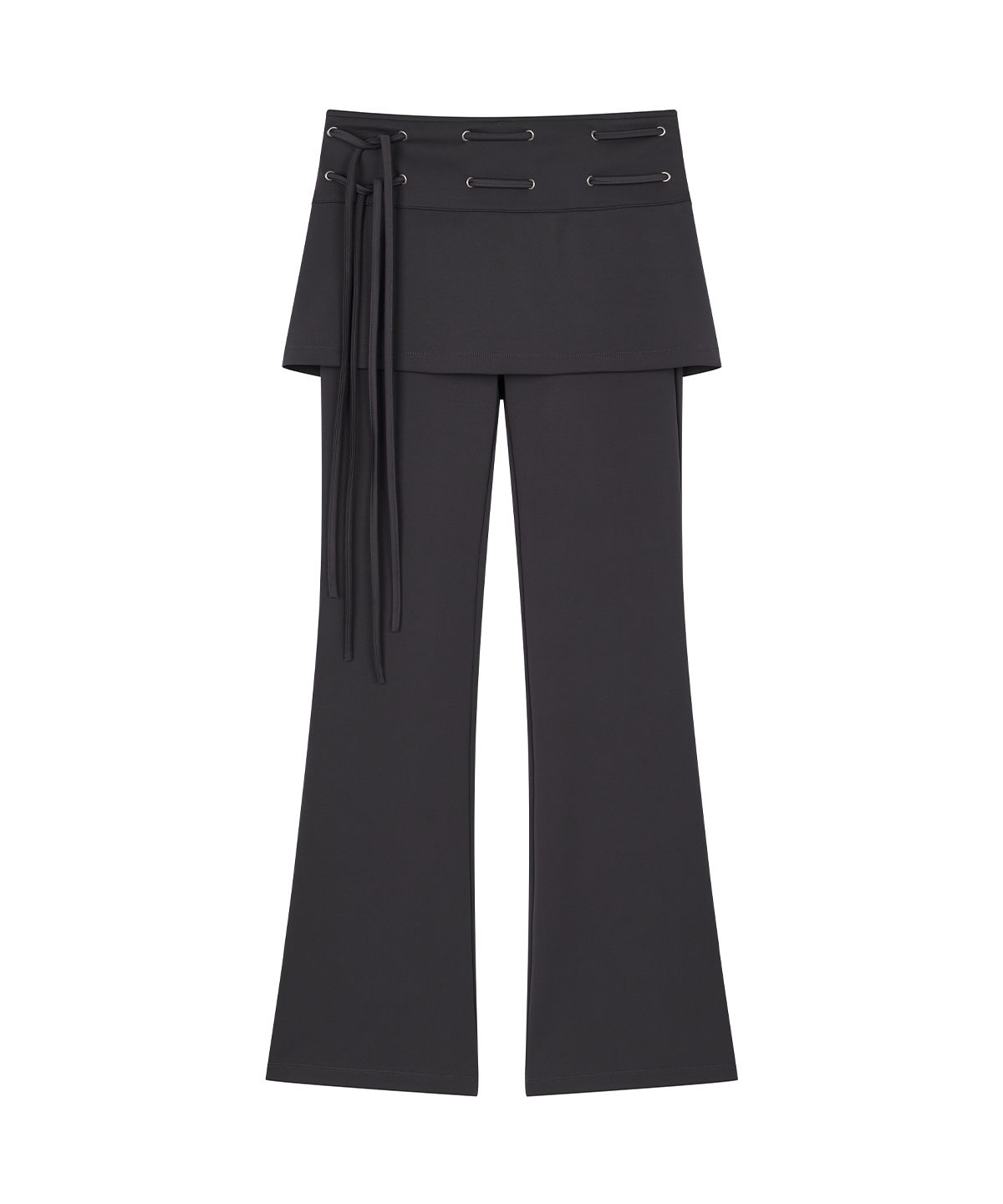 샌드릭(SANDRIC) Eyelet Skirt Pants_Charcoal