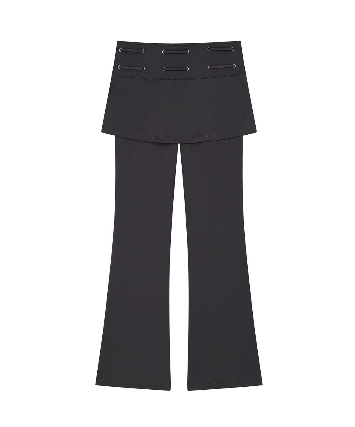 샌드릭(SANDRIC) Eyelet Skirt Pants_Charcoal