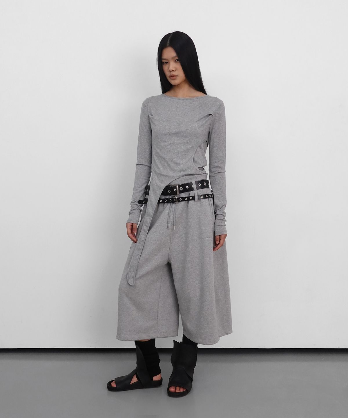 샌드릭(SANDRIC) Bold Eyelet Belt_Black