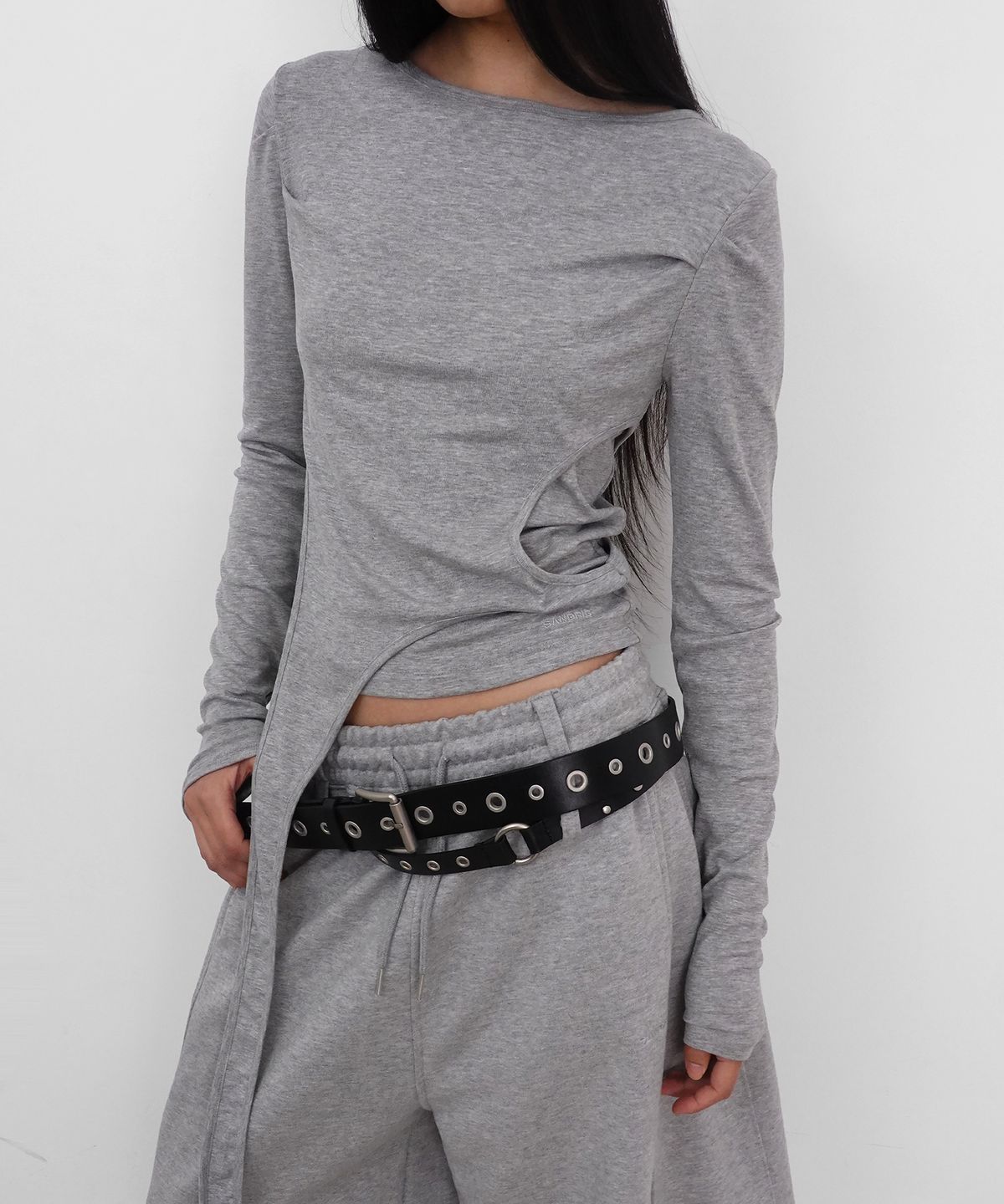 샌드릭(SANDRIC) Bold Eyelet Belt_Black